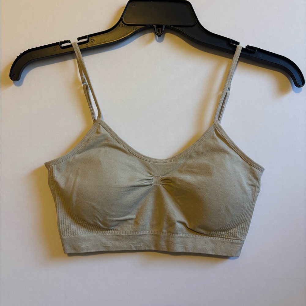 Women's Tan Sports Bra